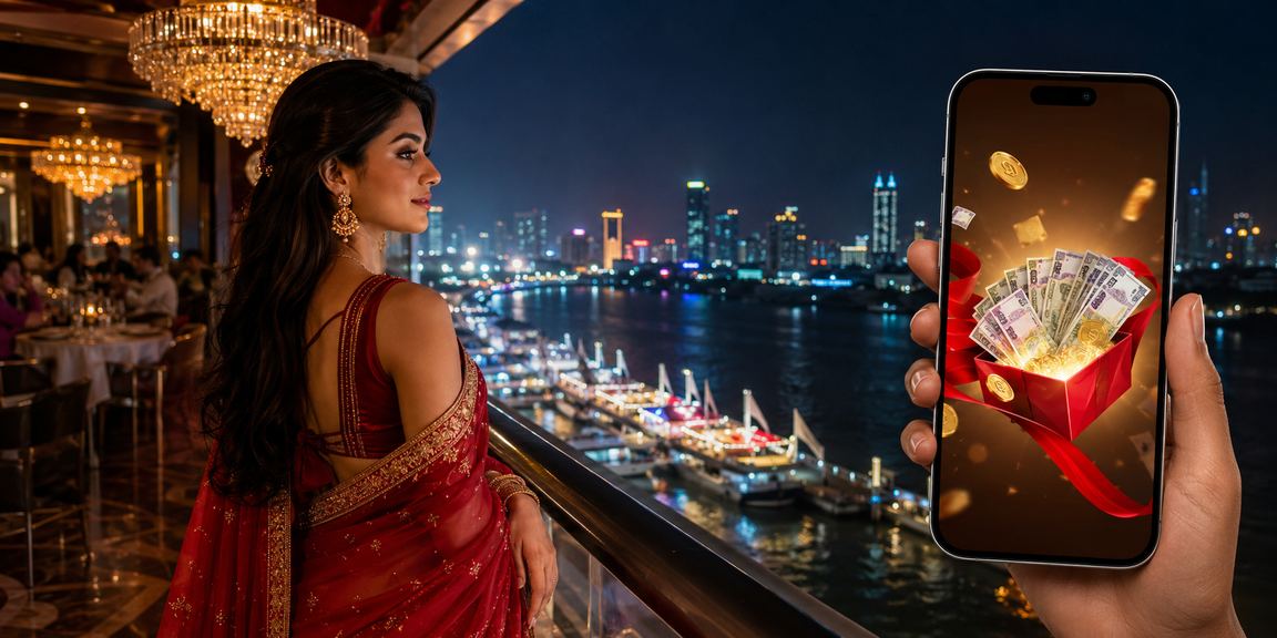 বরিশালে শাড়ি পরে ক্যাশব্যাক বোনাস উপভোগ করছেন একজন খেলোয়াড়
