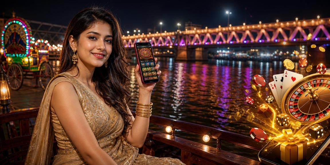 ঢাকার নাইট মার্কেটে ক্যাসিনো অ্যাপ ব্যবহার করছেন একজন খেলোয়াড়